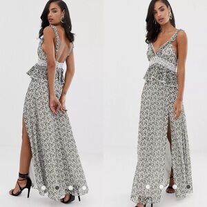 The Jetset Diaries TJD Dazed and Confused Ruffle Maxi Dress